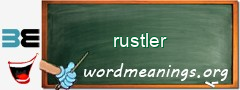 WordMeaning blackboard for rustler